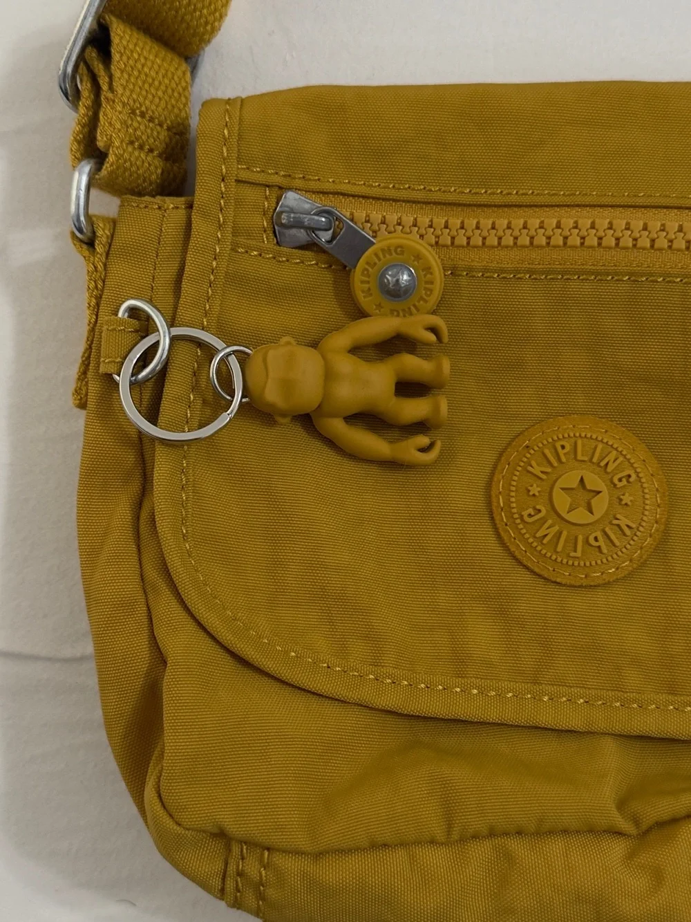 Kipling Golden Yellow Crossbody Bag - Picture 4 of 8